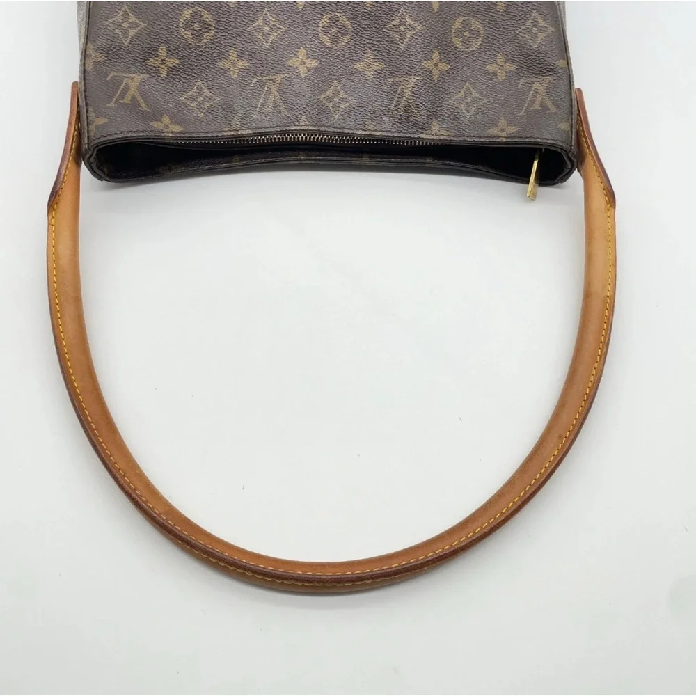 Louis Vuitton Looping Shoulder Bag GM Brown- authentic EUC